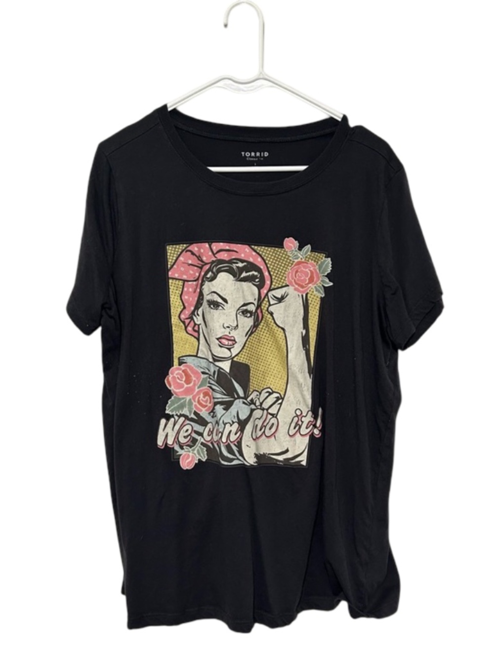 Torrid 1X Graphic We Can Do It Tee Shirt Top